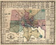 Baltimore 1856 Wall Map 44x54